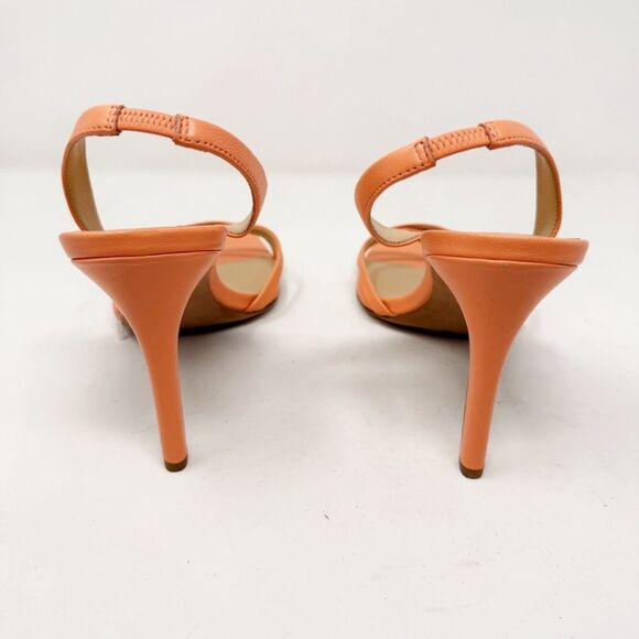 Veronica Beard Analita Orange Heel Sling Back Sandals Size 11 - Picture 5 of 7
